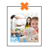 Knuffel liggend groene octopus 